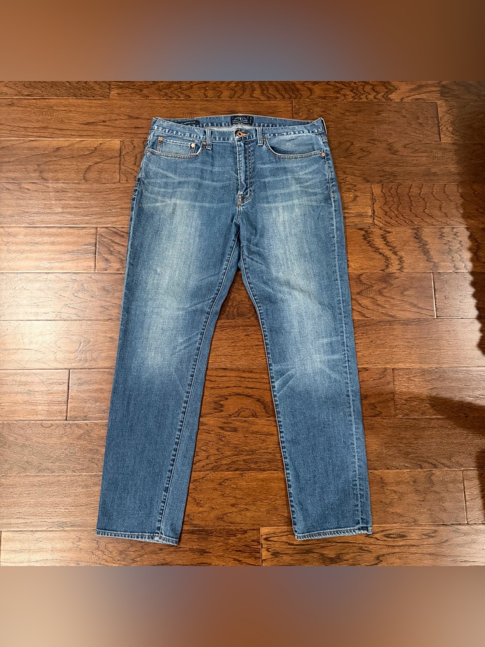 Lucky Brand Jeans Mens 36x32 Med Blue 121 Heritage Slim Straight Stretch Denim